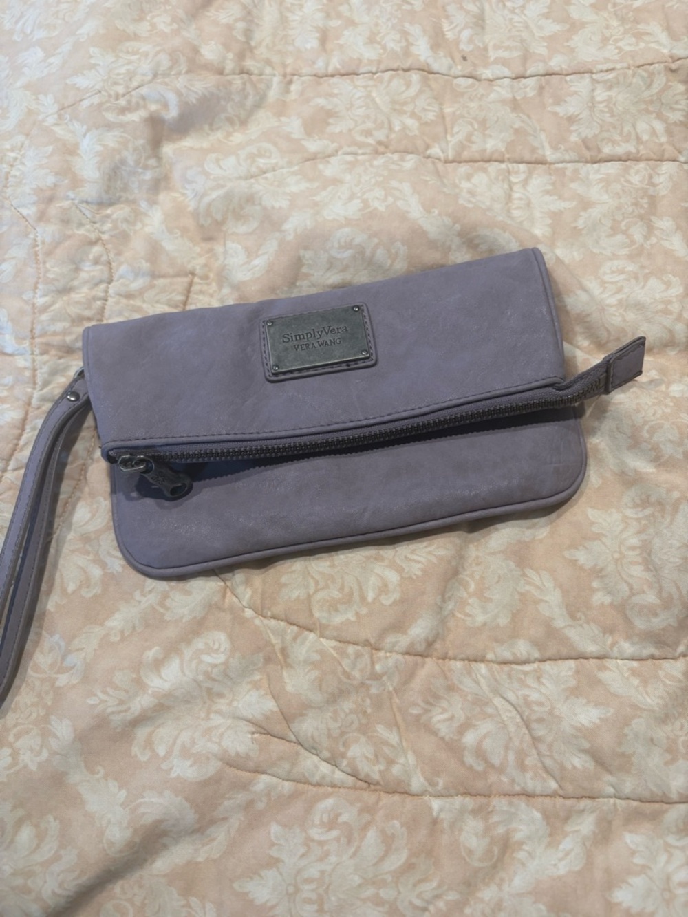 Simply Vera Vera Wang Dusty Lavender Wristlet Clutch